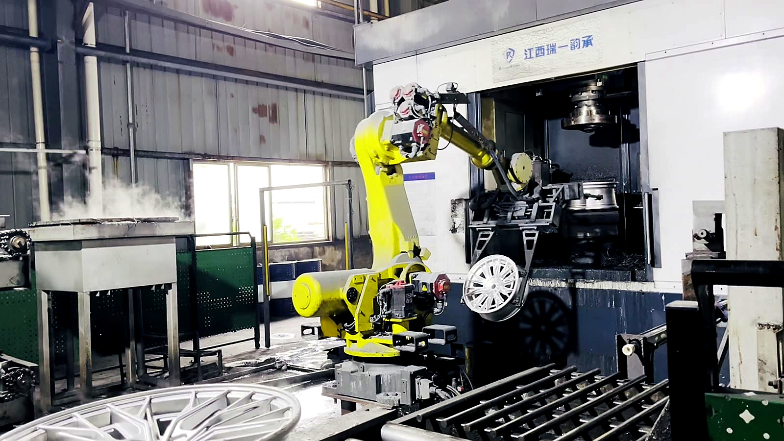 RAYONE robotic flow forming production process