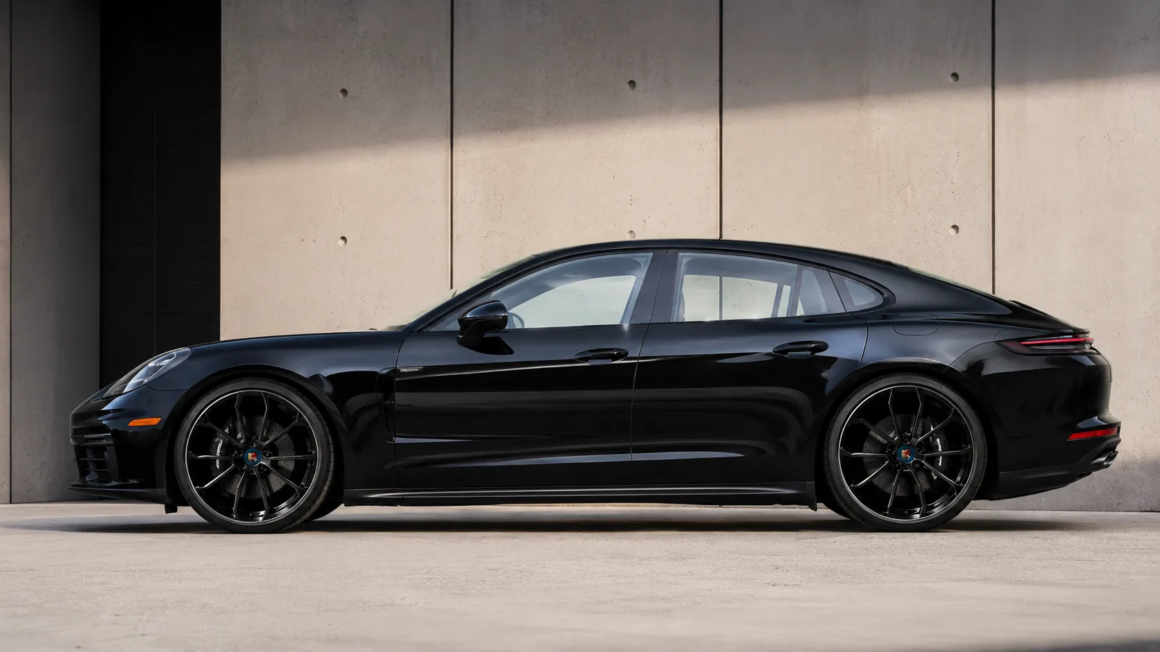 RAYONE lightweight wheel fitment on black performance sedan