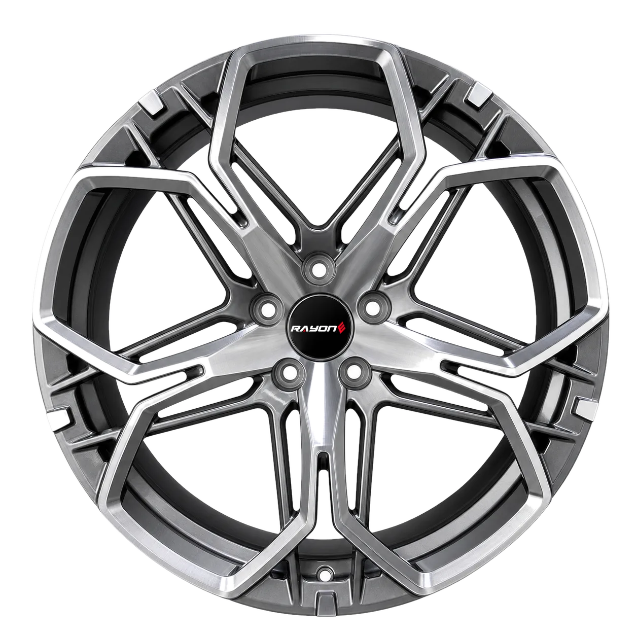 RAYONE custom forged alloy wheel on transparent background